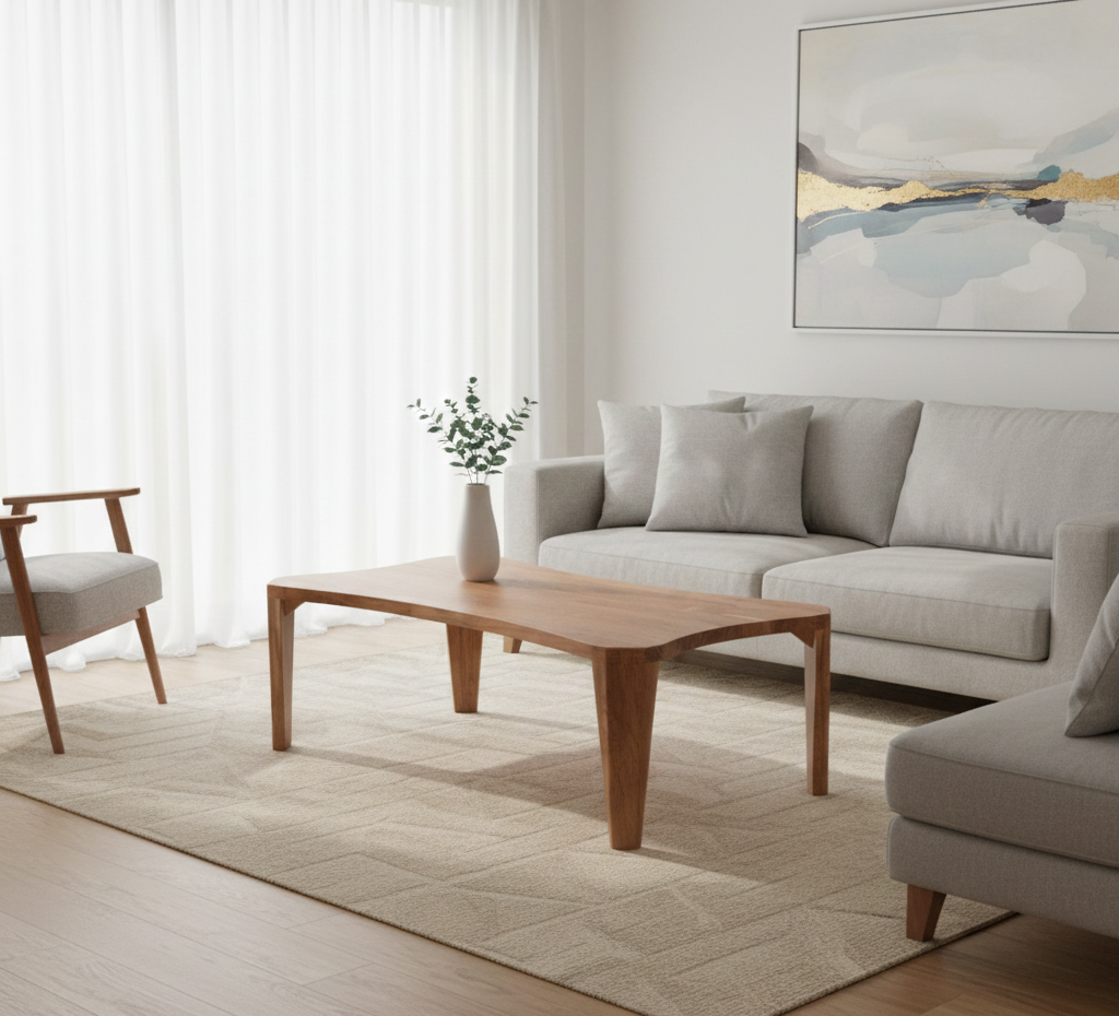 Mehan Acacia Wood Coffee Table