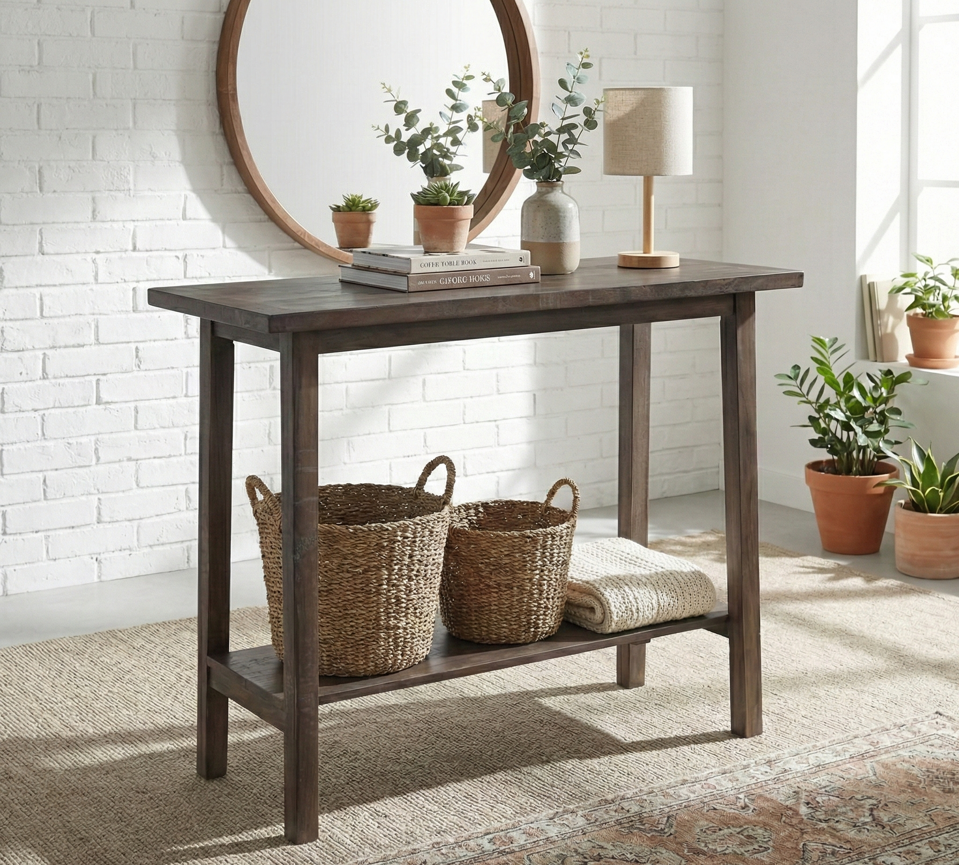 Amara Acacia Wood Console Table