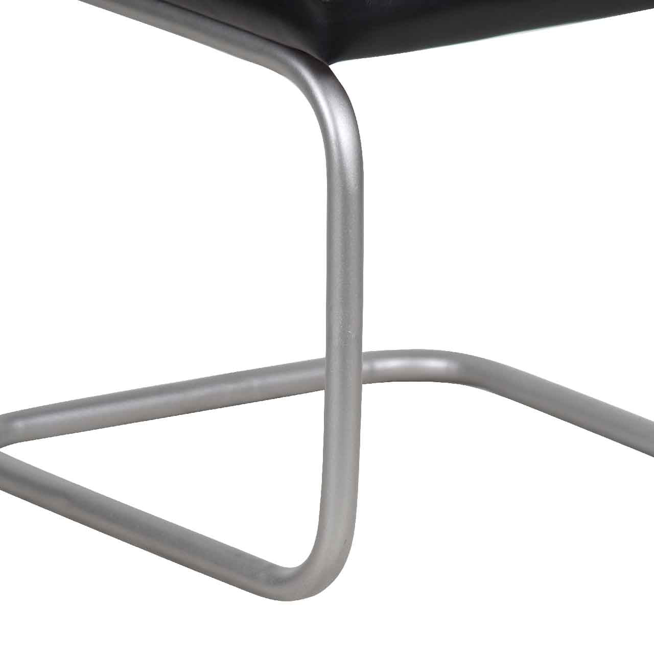 Carlos Leather and Iron Upholstered Dining Chair