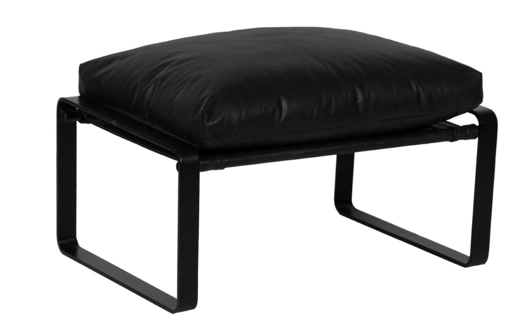 Damo Leather Ottoman