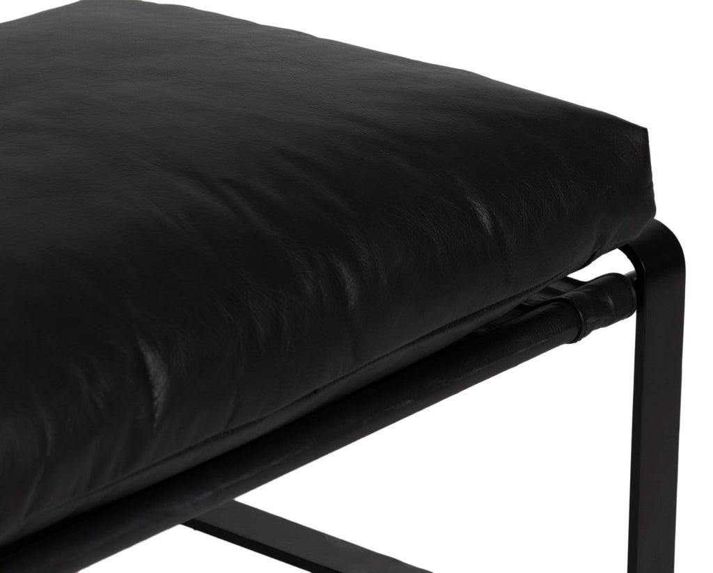 Damo Leather Ottoman