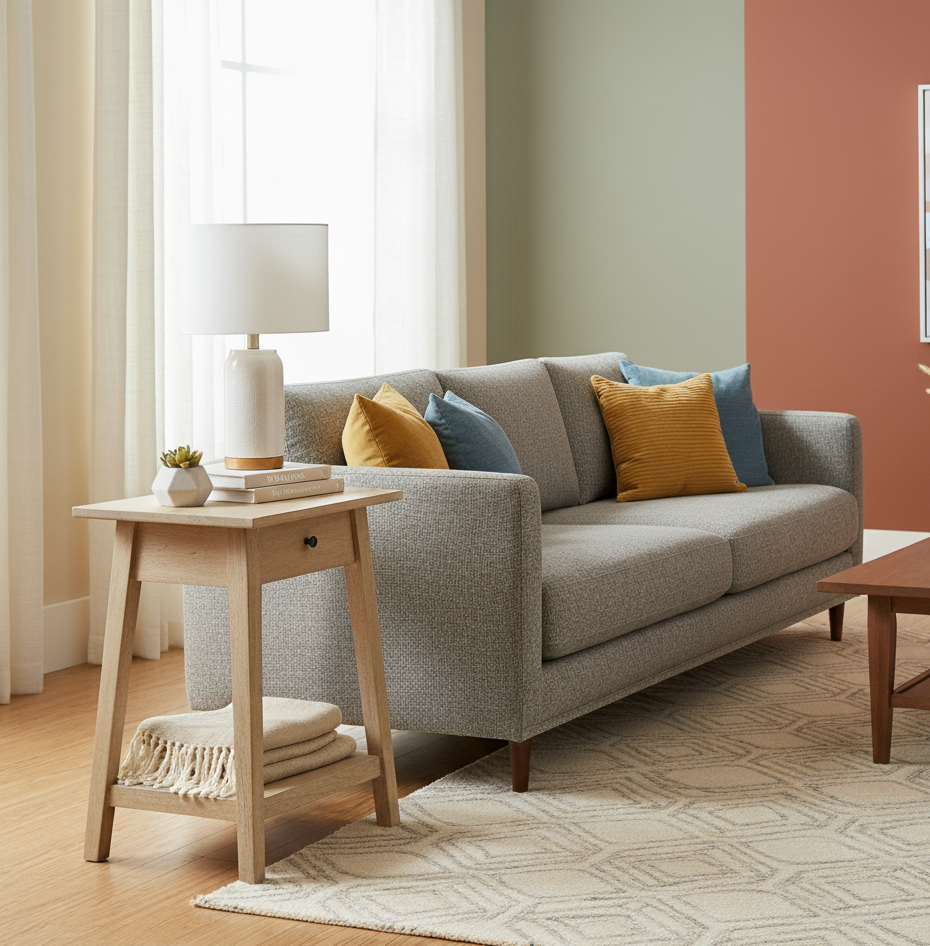 Cayman Acacia Wood End Table