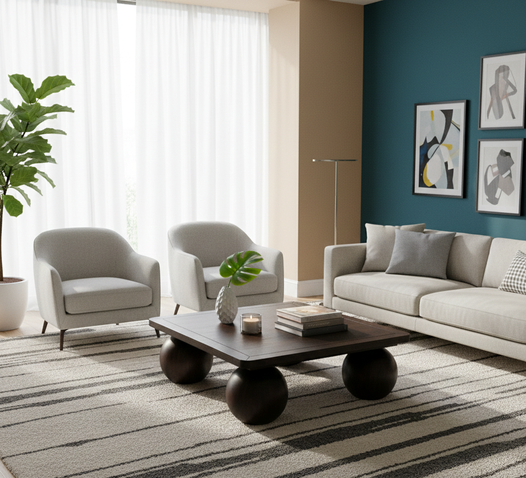 Alida Mango Wood Square Coffee Table
