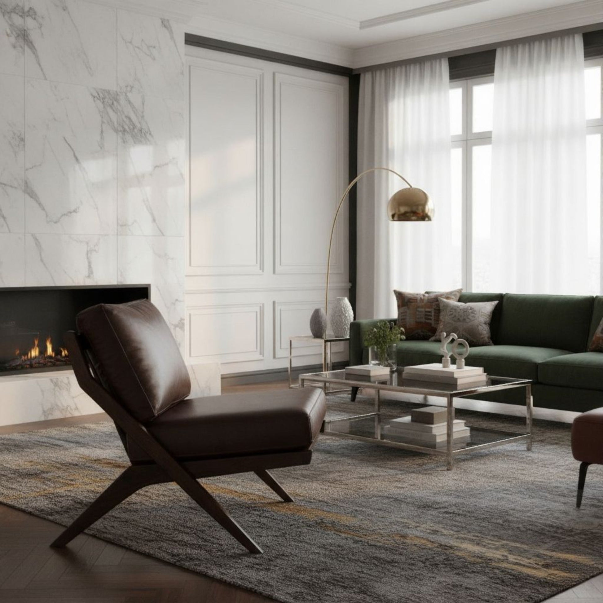 Cali Leather Accent Chair