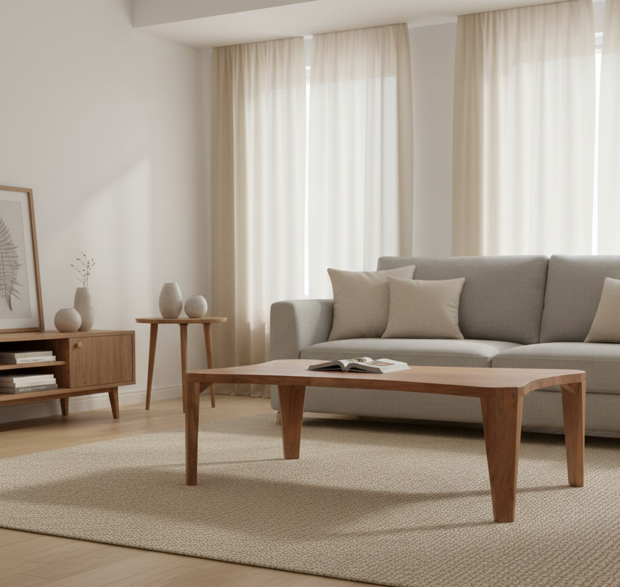Mehan Acacia Wood Coffee Table
