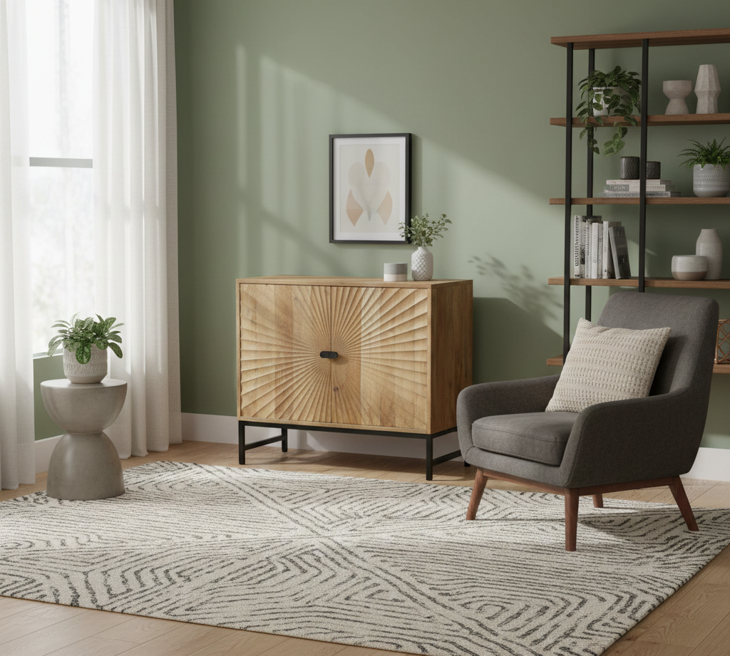 Alden Mango Wood 2 Door Cabinet