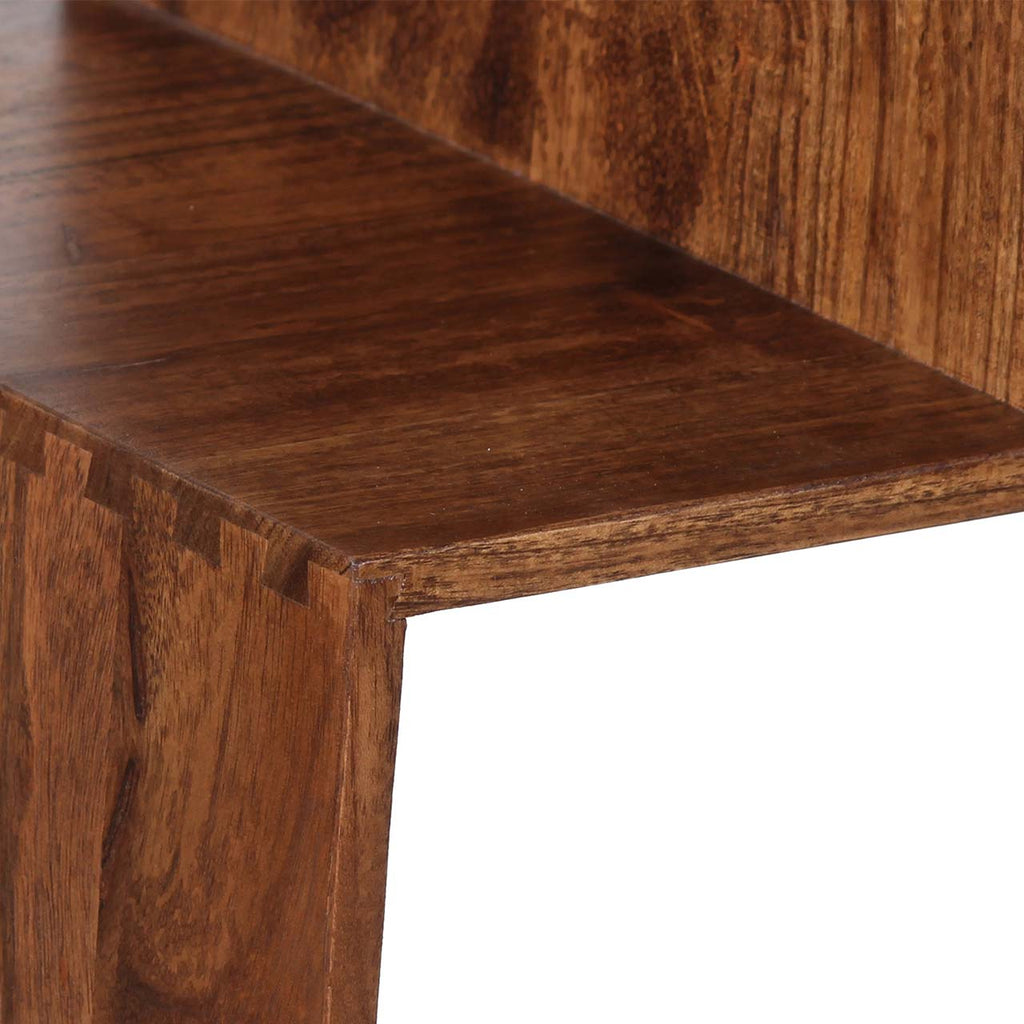 Riyad Acacia Wood 6 Compartment Bookcase