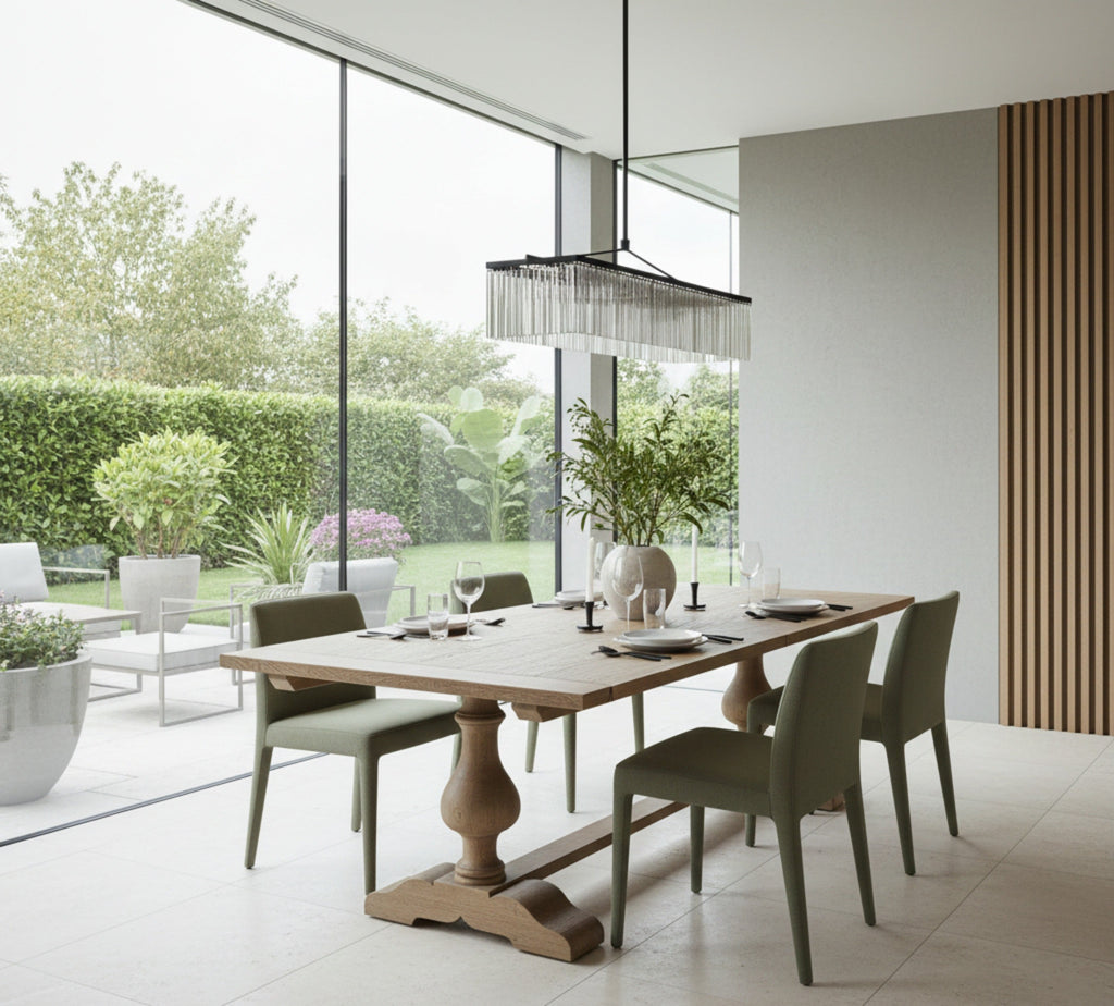 Adams Mango Wood Dining Table with Extension