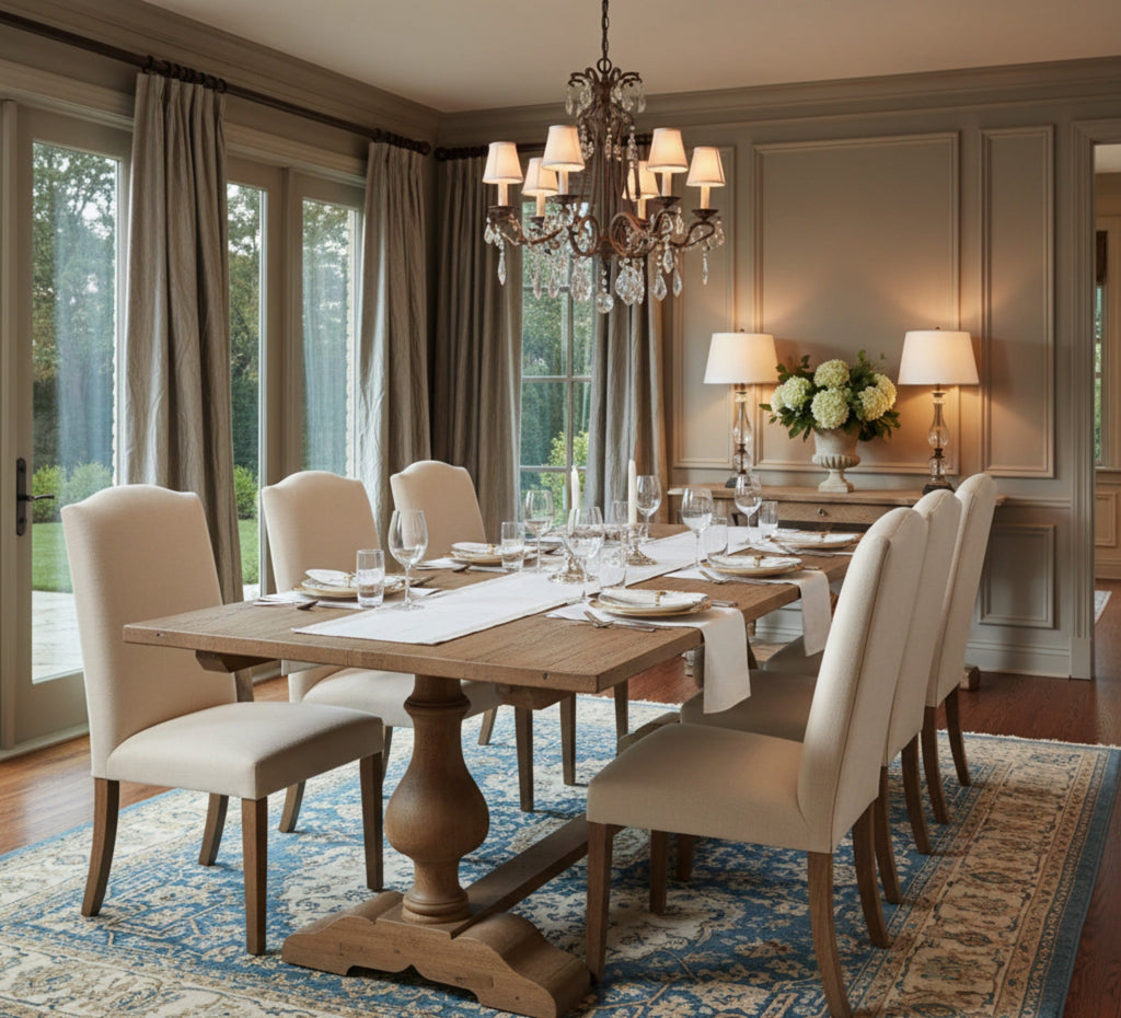 Adams Mango Wood Dining Table with Extension