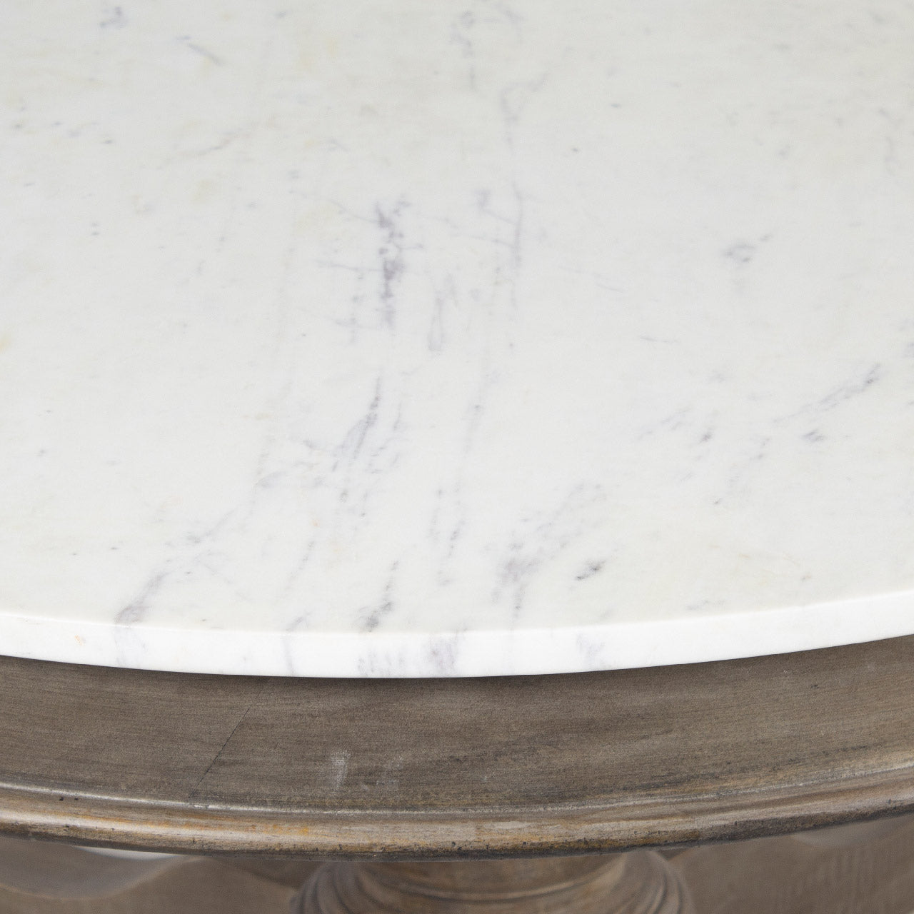 Adelaide Mango Round Coffee Table With Marble Top