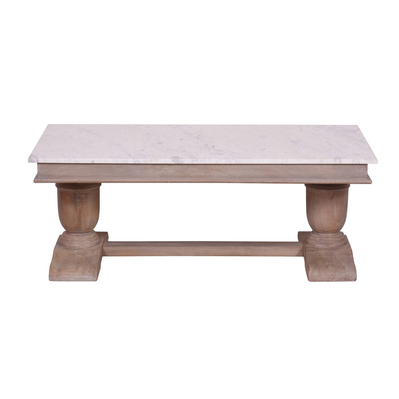 Adelaide Mango Coffee Table With Marble Top