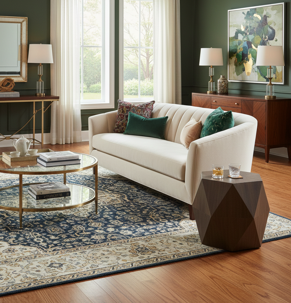 Aidan Mango Wood Diamond Side Table Large