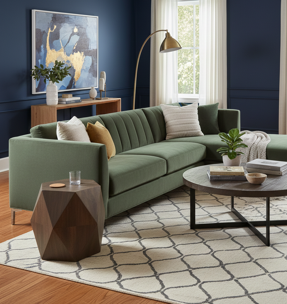 Aidan Mango Wood Diamond Side Table Large