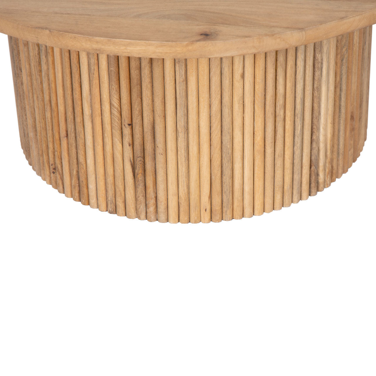 Ajax Mango Wood Round Coffee Table