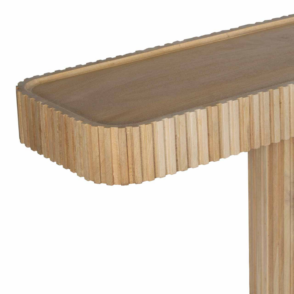 Ajman Mango Wood Console Table - Natural