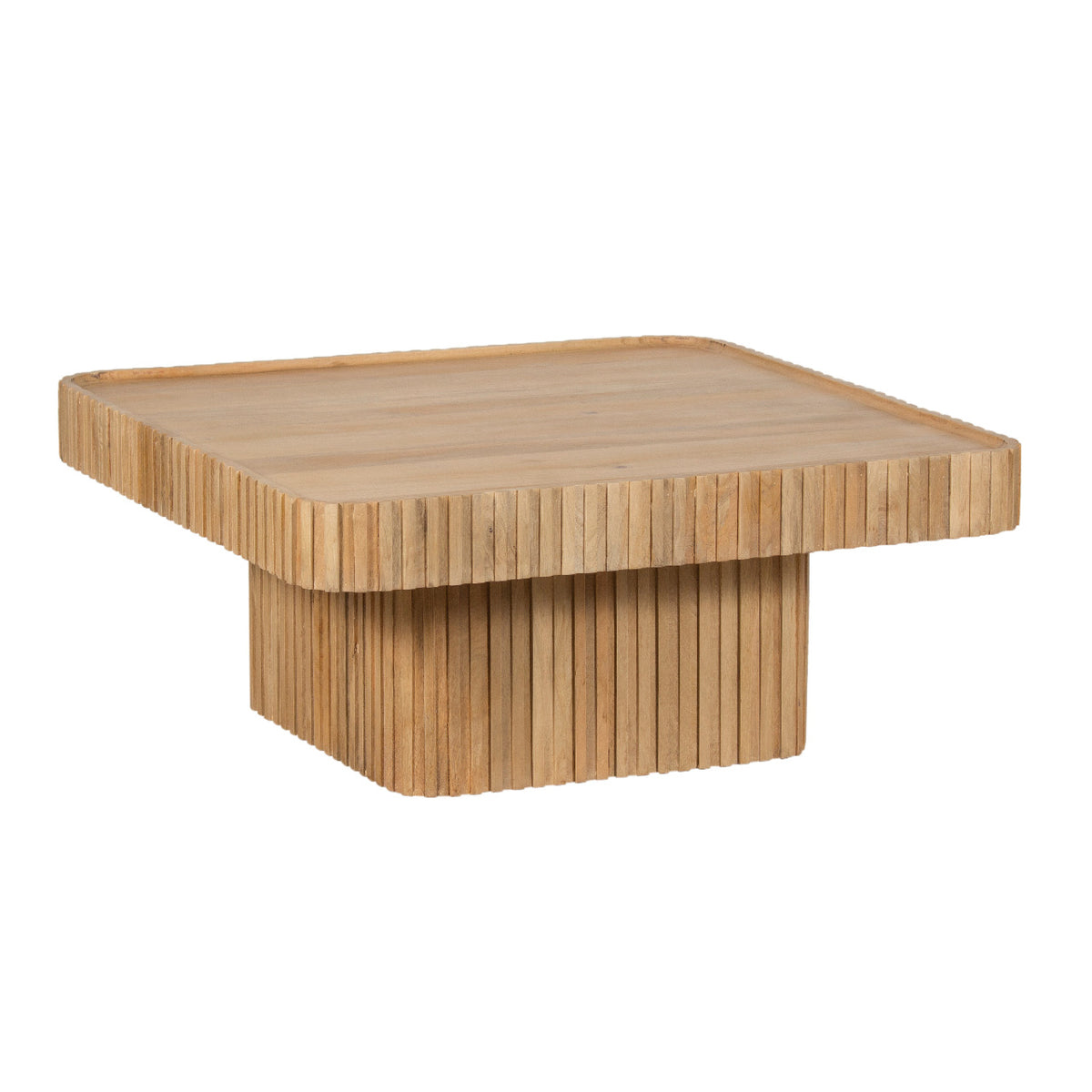 Ajman Mango Wood Square Coffee Table - Natural