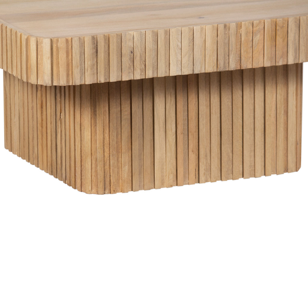 Ajman Mango Wood Square Coffee Table - Natural