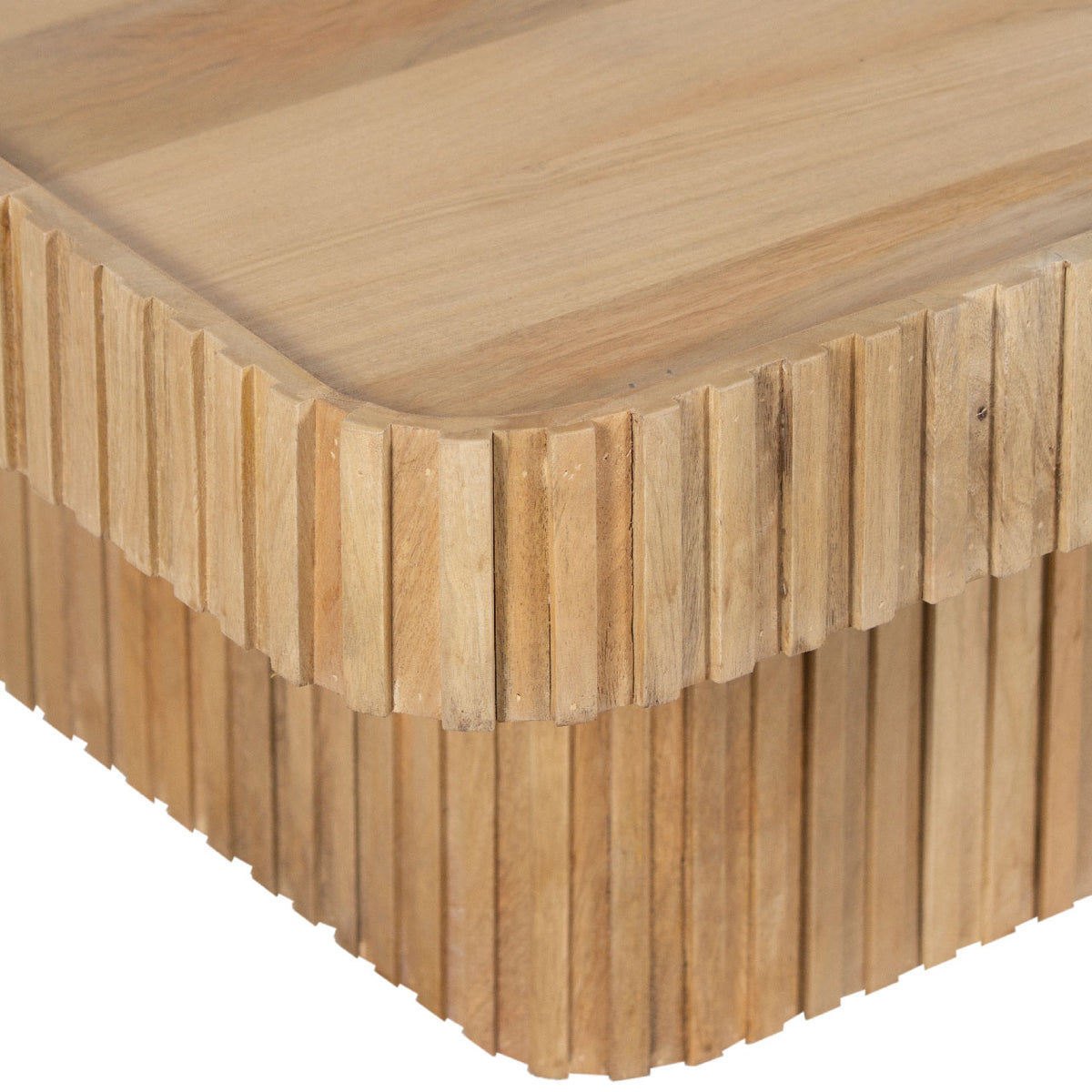 Ajman Mango Wood Square Coffee Table - Natural