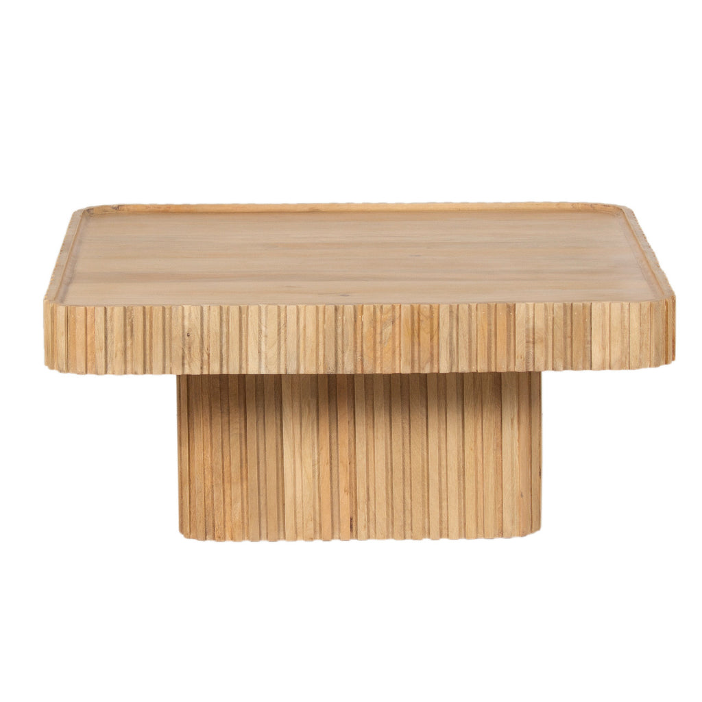 Ajman Mango Wood Square Coffee Table - Natural