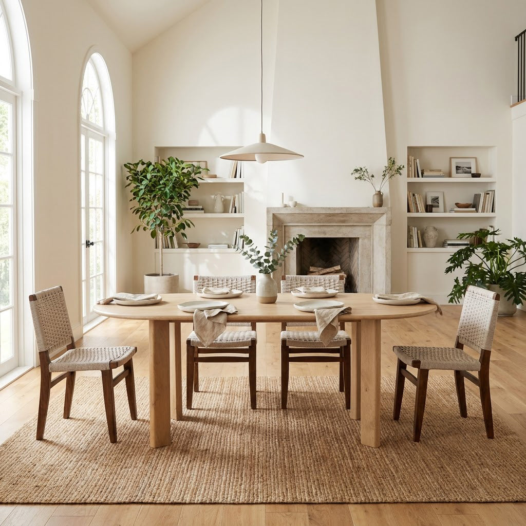 Capsul Mango Wood Dining Table - Natural