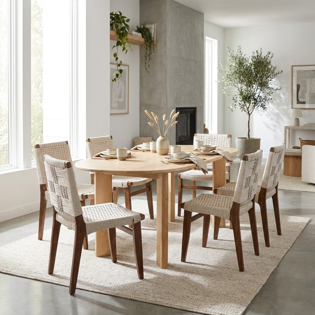 Capsul Mango Wood Dining Table - Natural