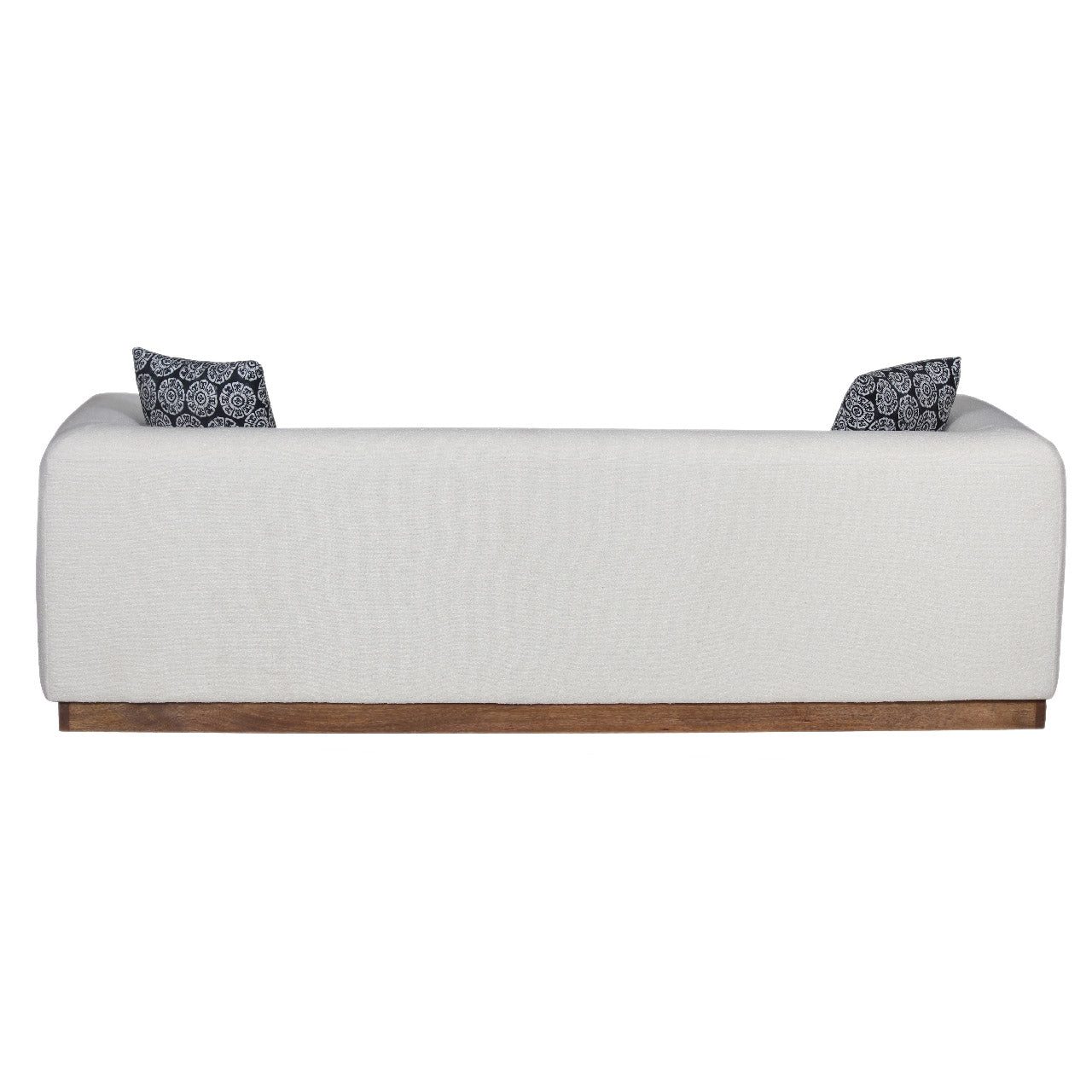 Aleesos Mango Wood Fabric Modern Sofa