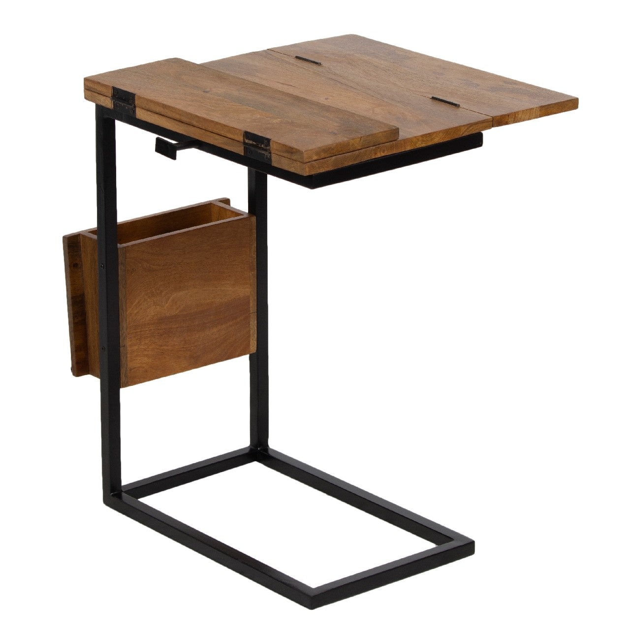 Allen Mango Wood Metal C Table