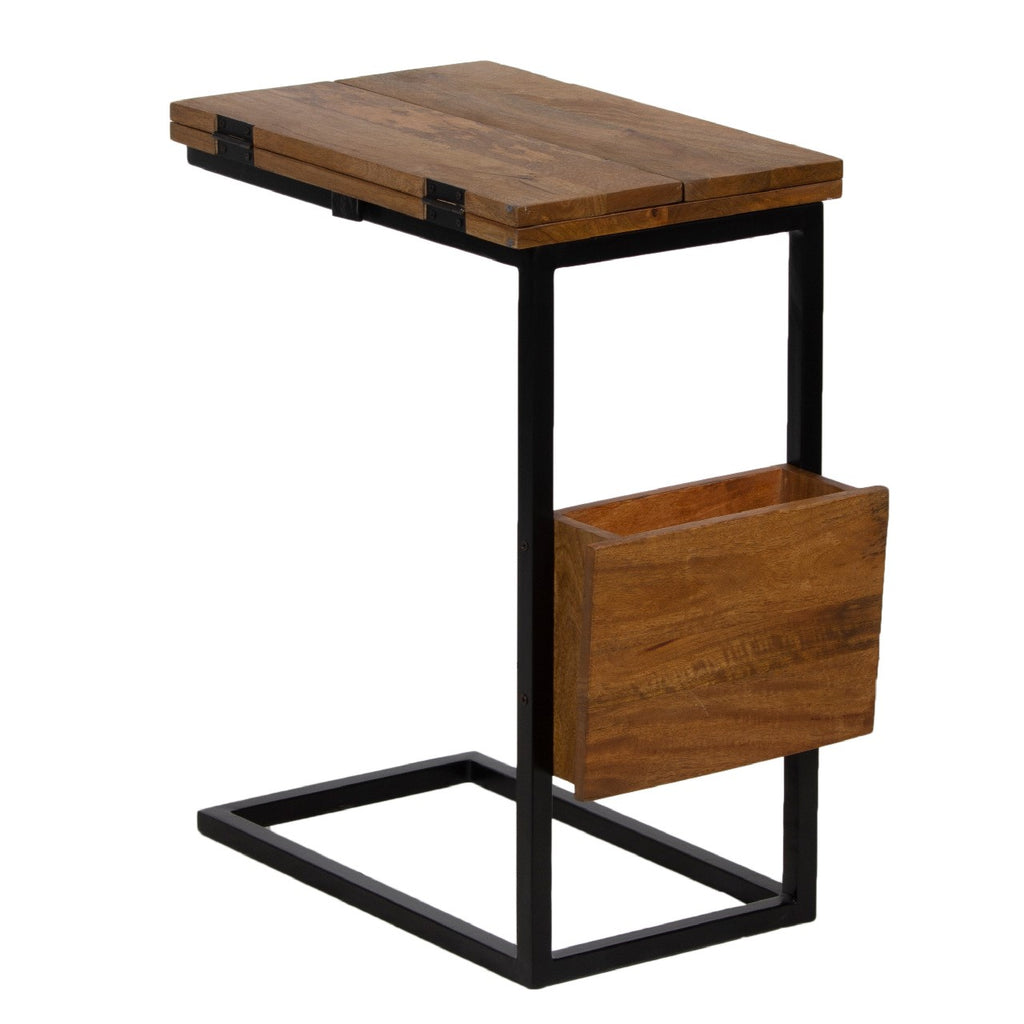 Allen Mango Wood Metal C Table