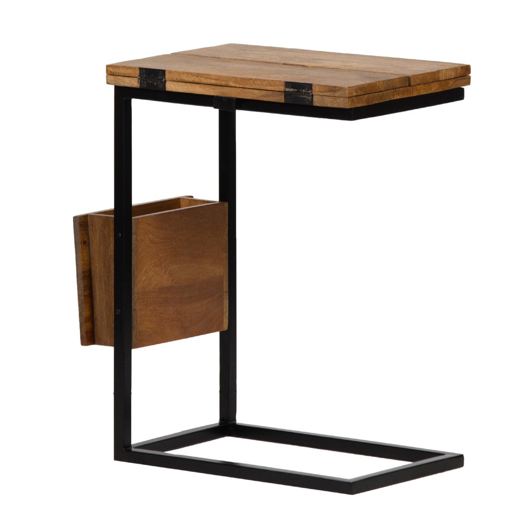 Allen Mango Wood Metal C Table