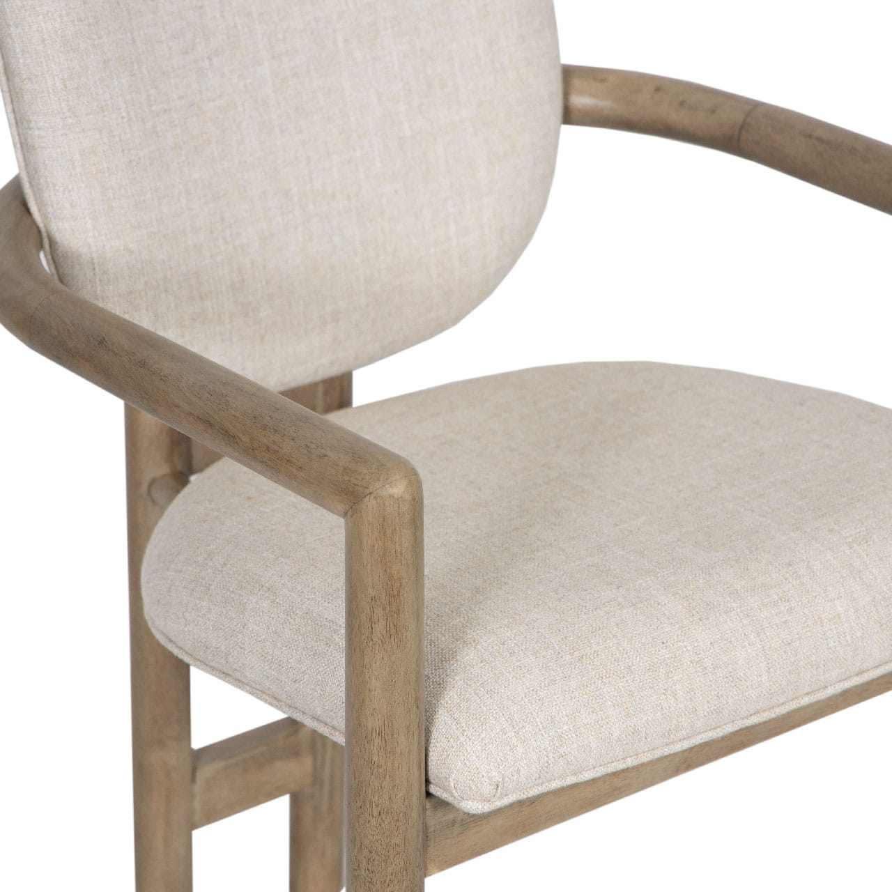 Allie Manog Wood Dining Arm Chair Upholstery