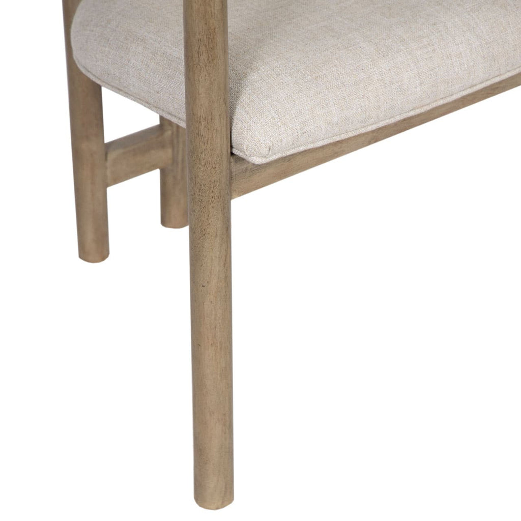 Allie Mango Wood Dining Arm Chair Upholstery