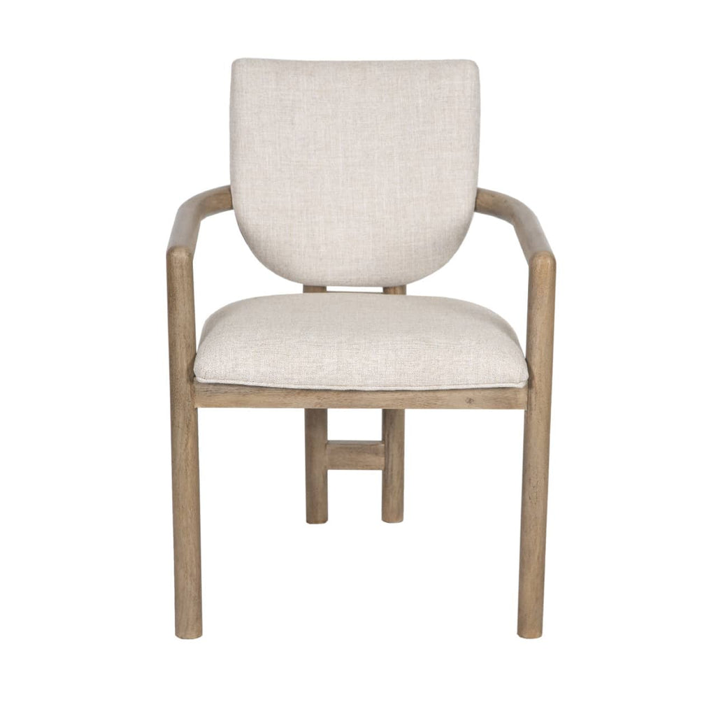 Allie Mango Wood Dining Arm Chair Upholstery