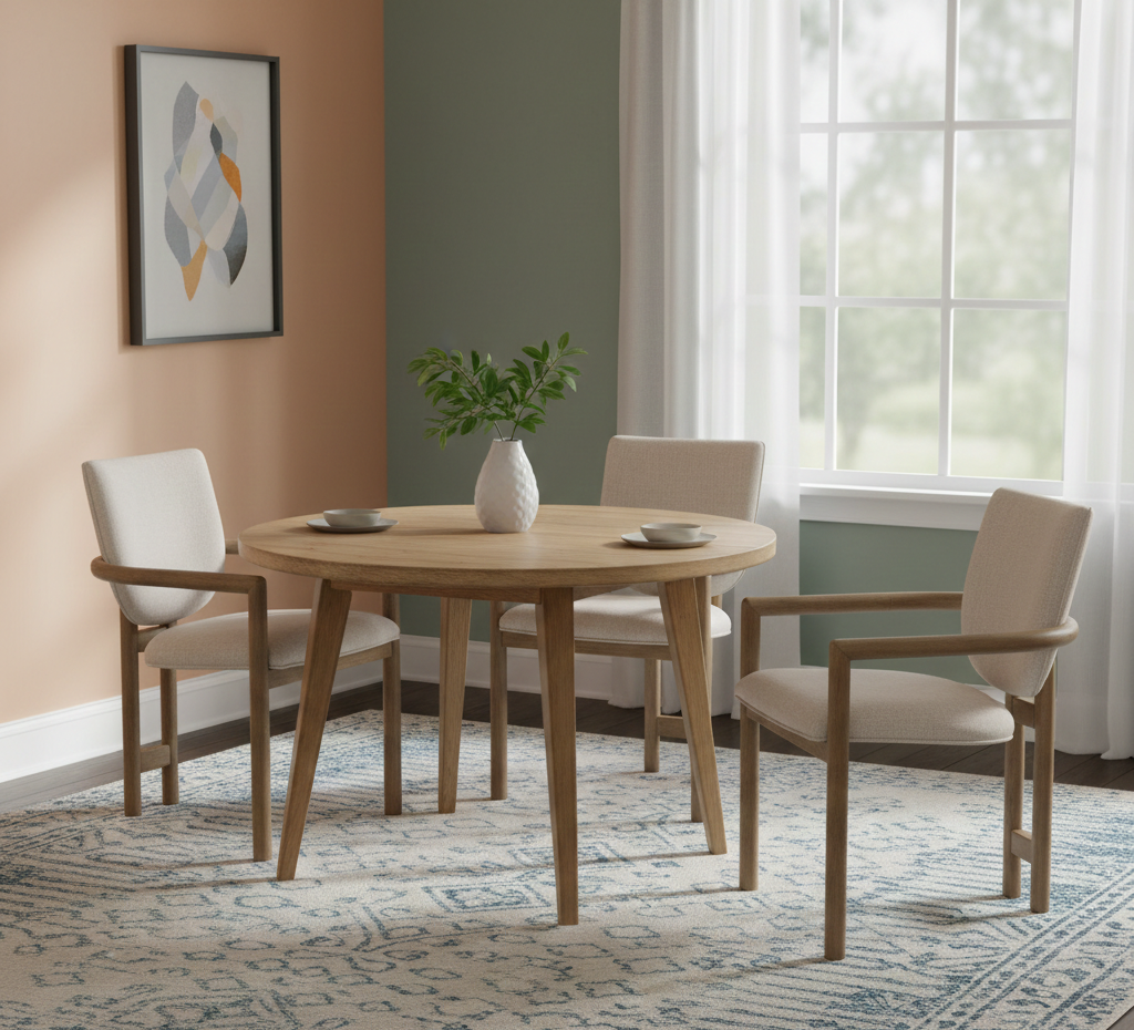 Allie Mango Wood Dining Arm Chair Upholstery