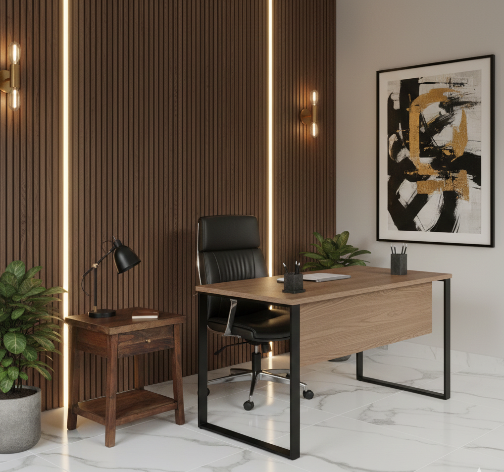 Amara Acacia Wood Side Table with Drawer