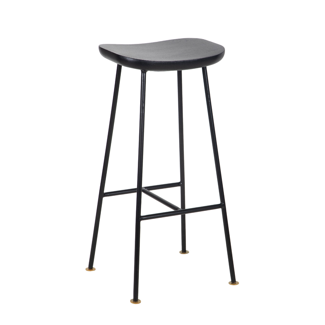 Aniko Metal Stand With Wood Seat Bar Stool