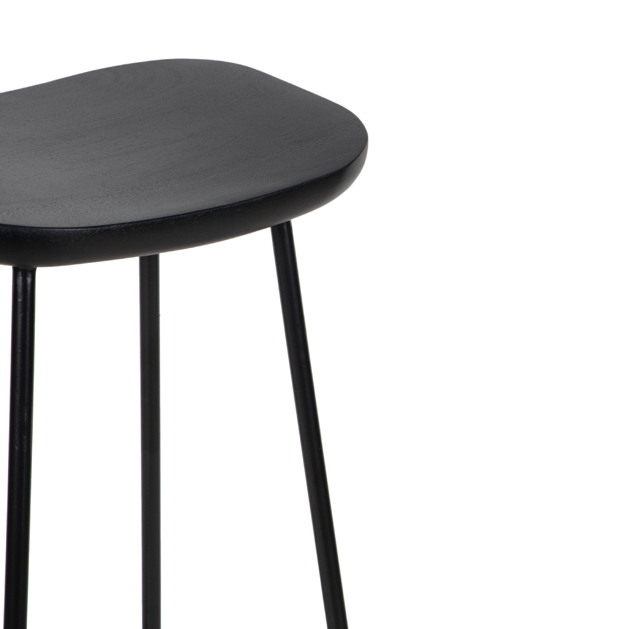 Aniko Metal Stand With Wood Seat Bar Stool