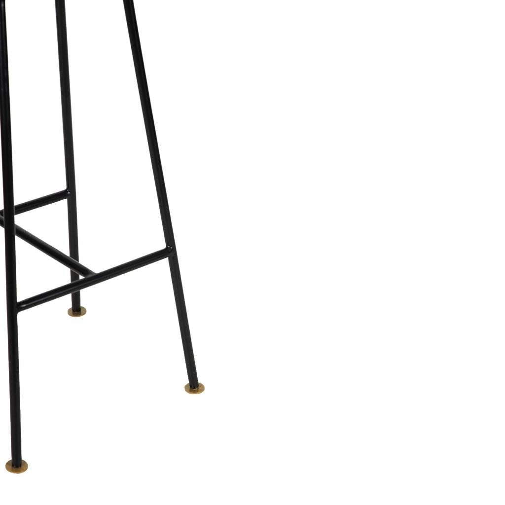 Aniko Metal Stand With Wood Seat Bar Stool
