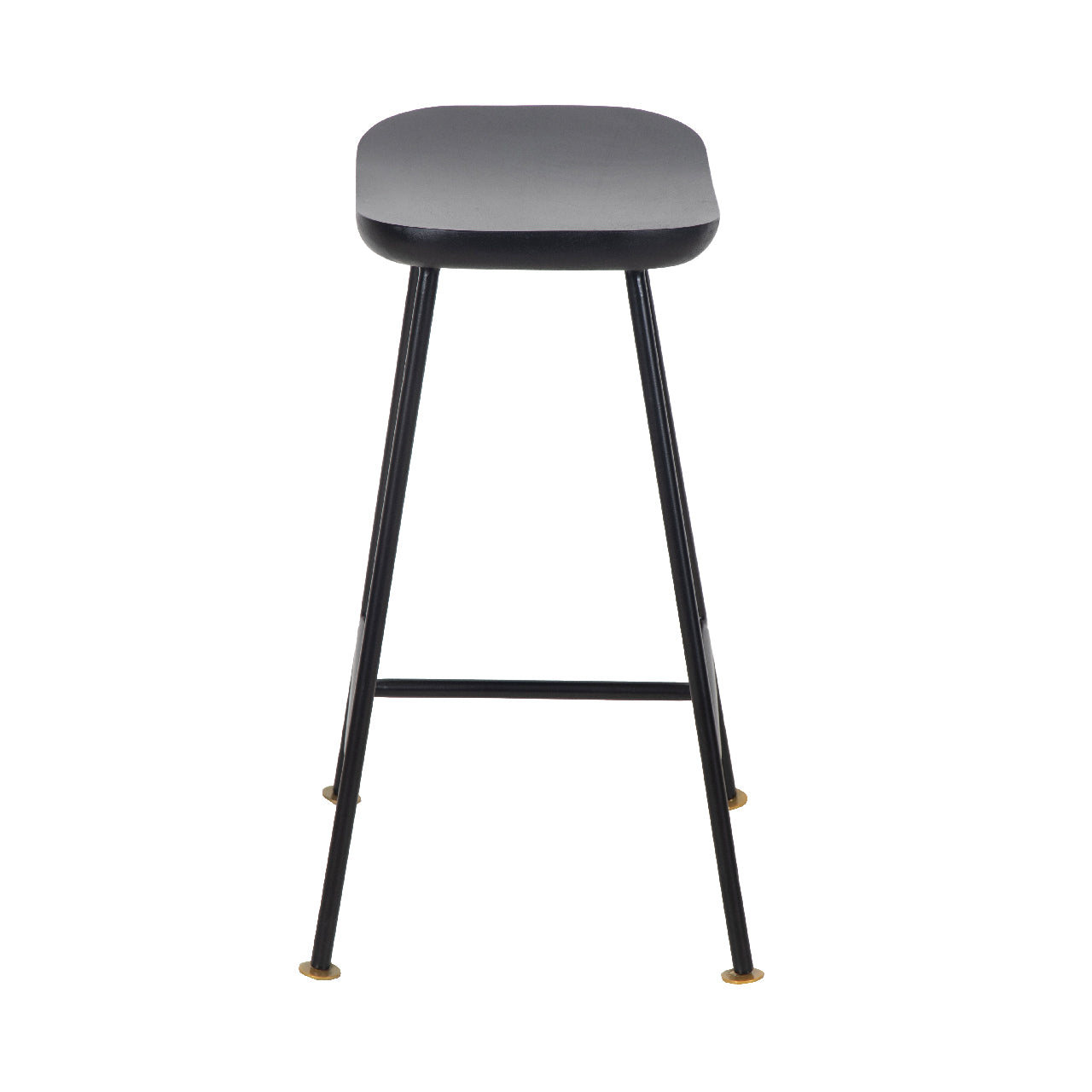 Aniko Metal Stand With Wood Seat Counter Stool