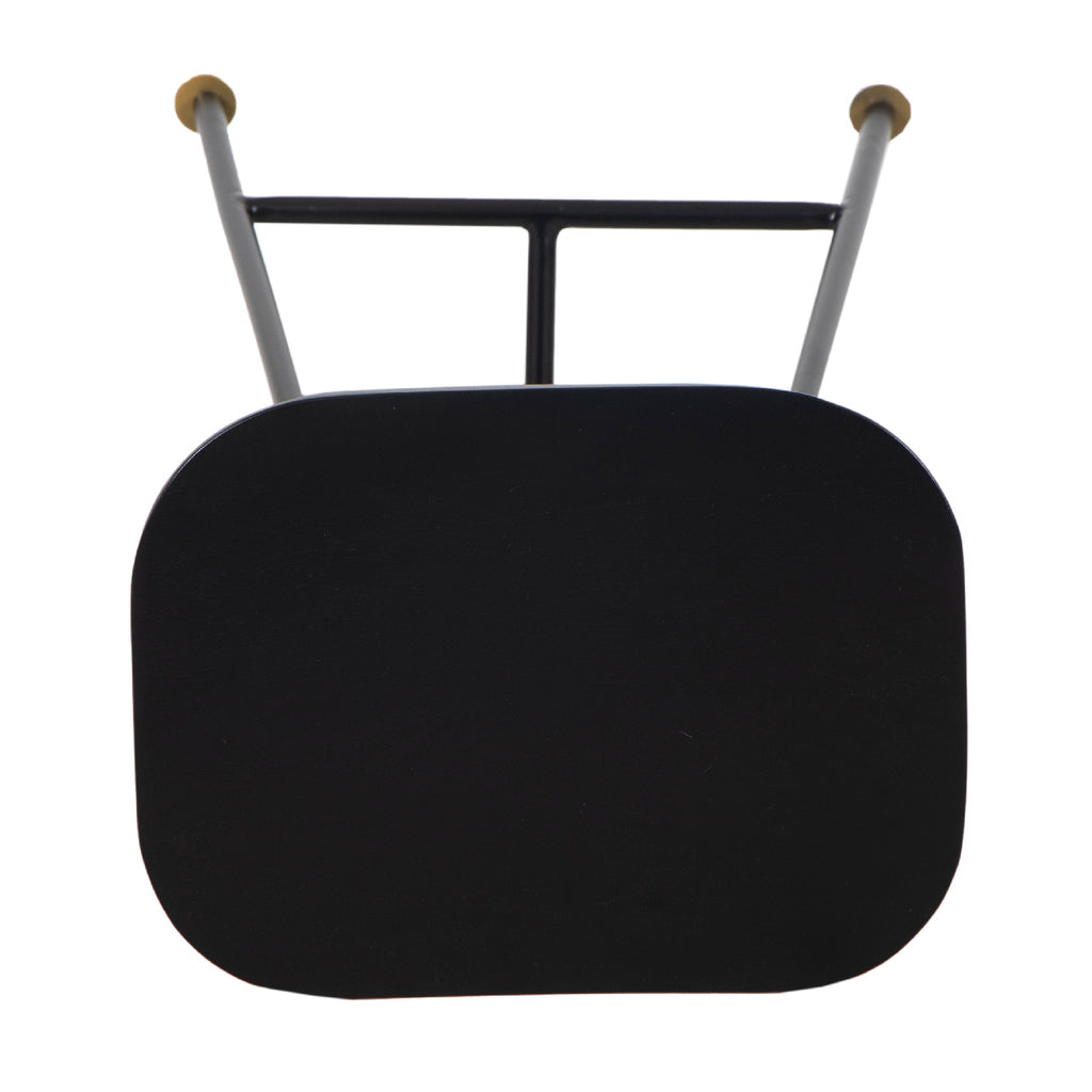 Aniko Metal Stand With Wood Seat Counter Stool
