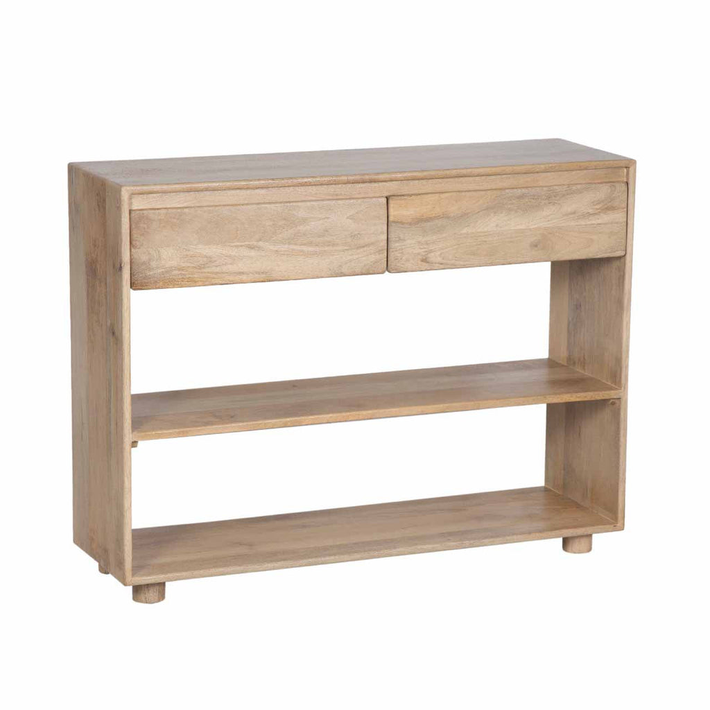 Anton Mango Wood 2 Drawer Console Table