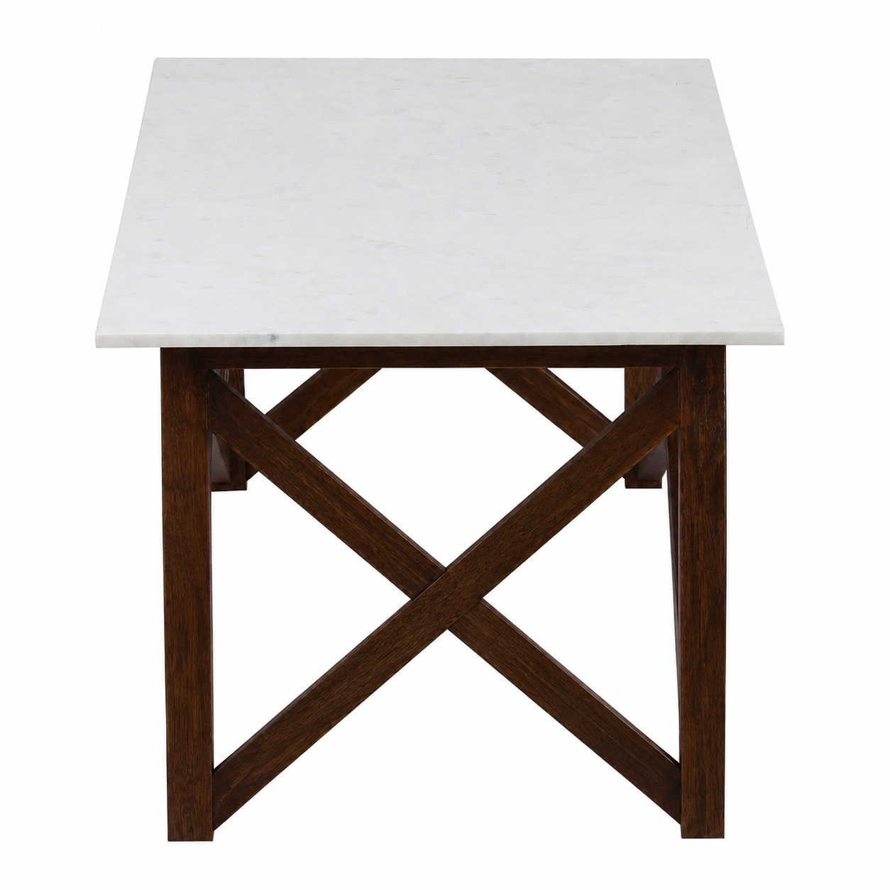 Antwerp Mango Wood Marble Coffee Table