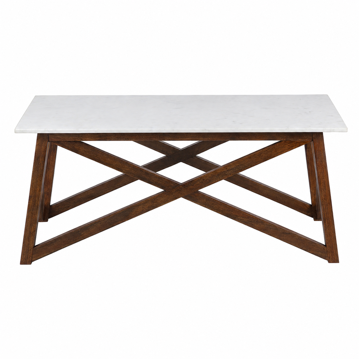 Antwerp Mango Wood Marble Coffee Table
