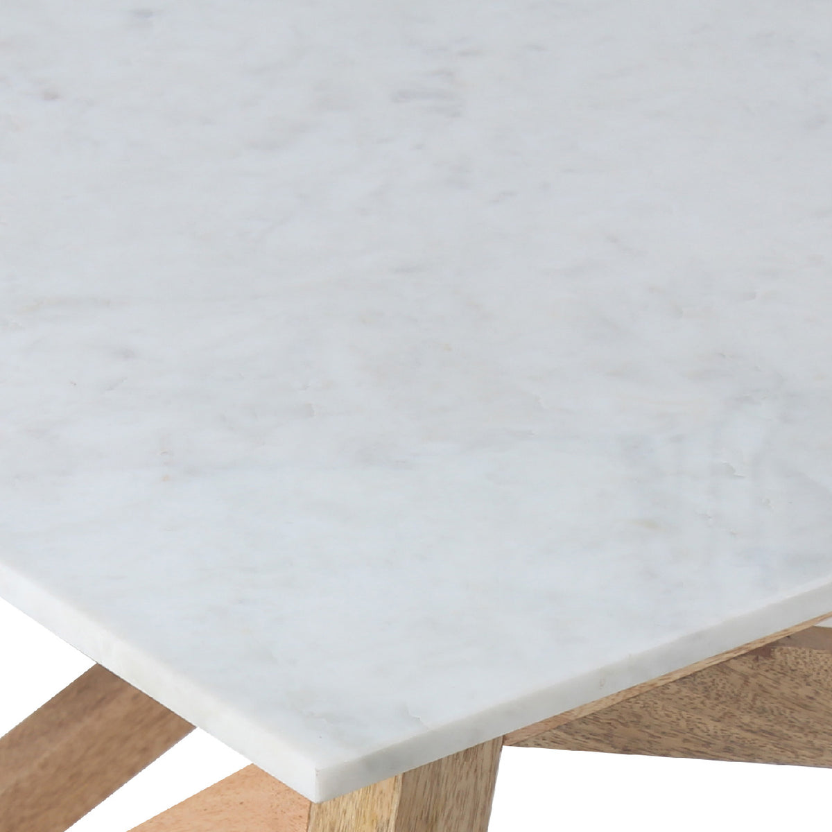 Antwerp Mango Wood Marble Coffee Table