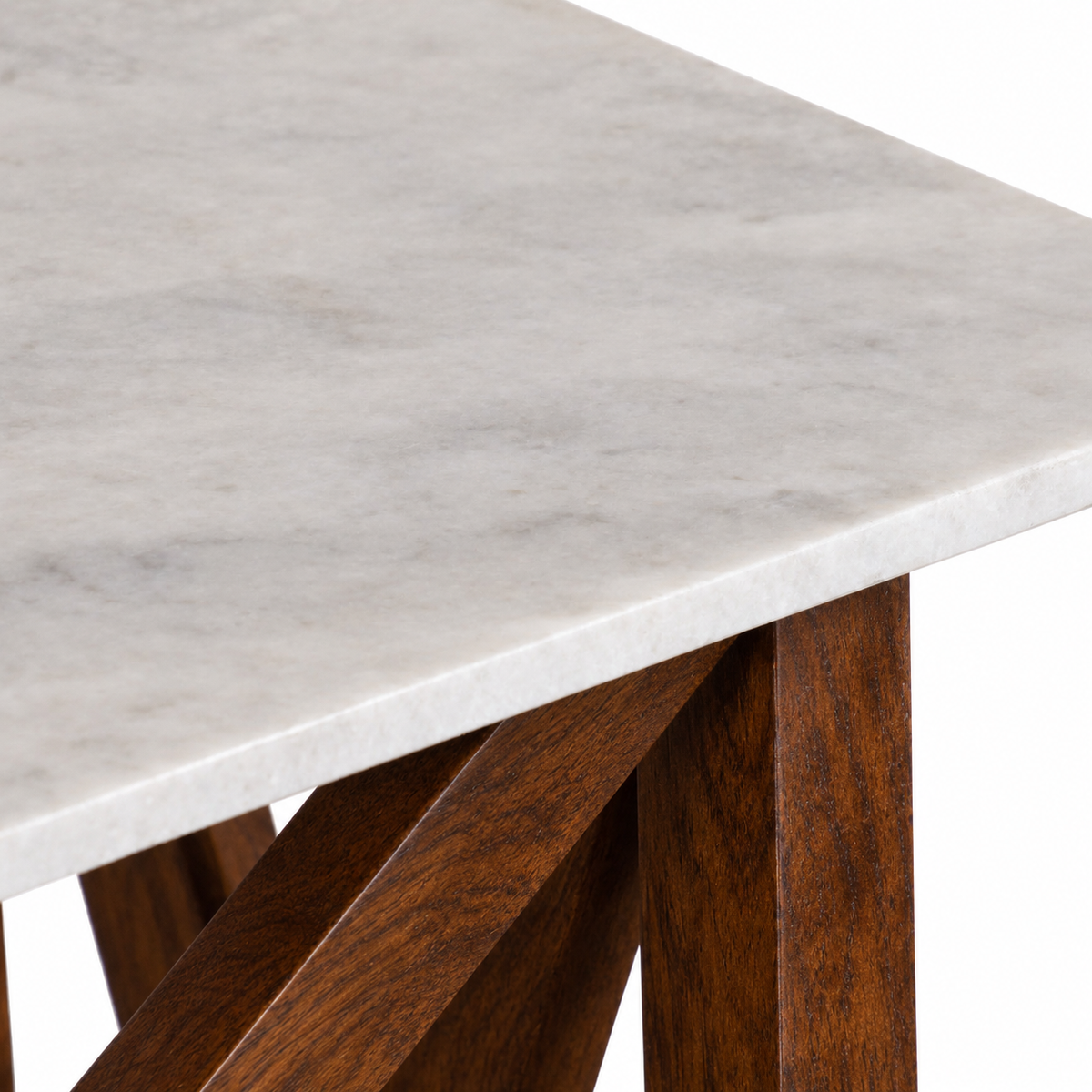 Antwerp Mango Wood Marble Top Console Table