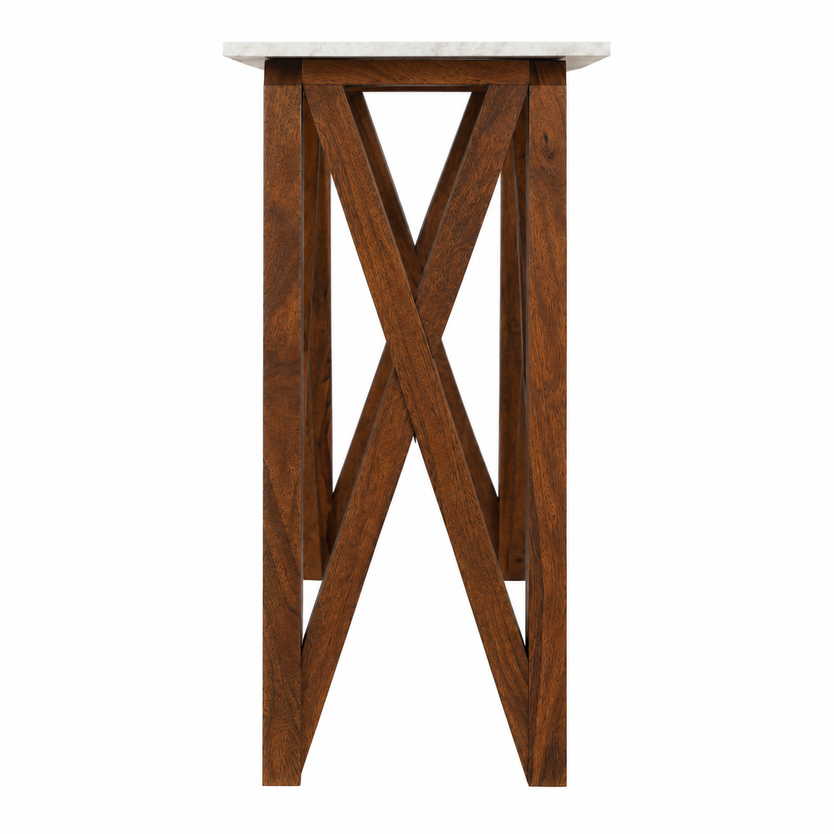 Antwerp Mango Wood Marble Top Console Table