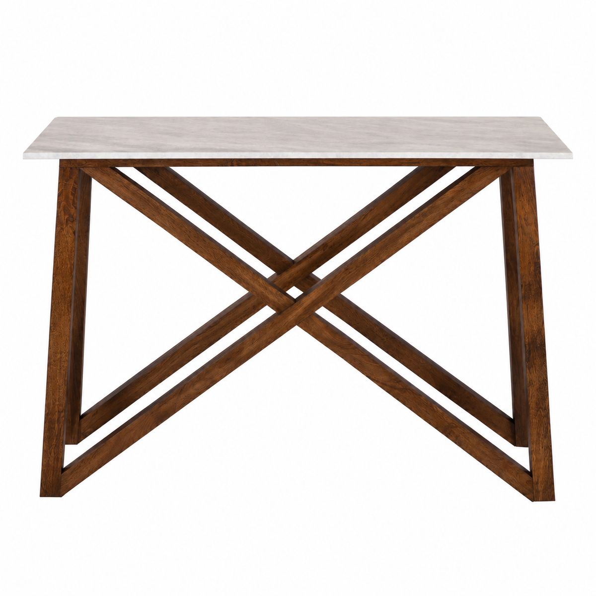 Antwerp Mango Wood Marble Top Console Table