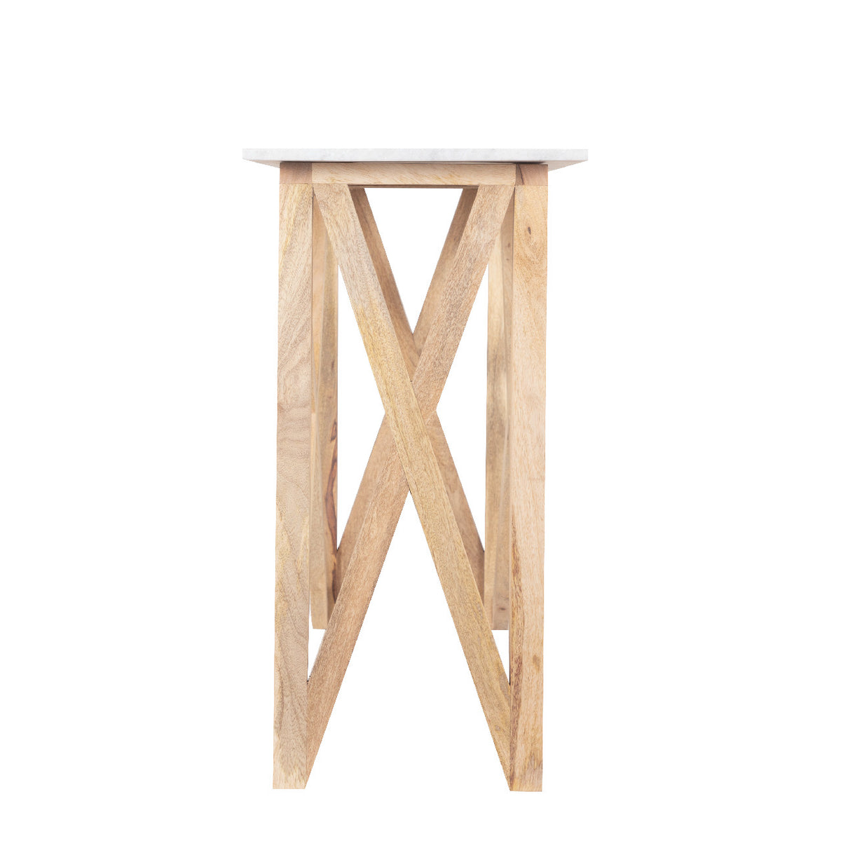 Antwerp Mango Wood Marble Top Console Table