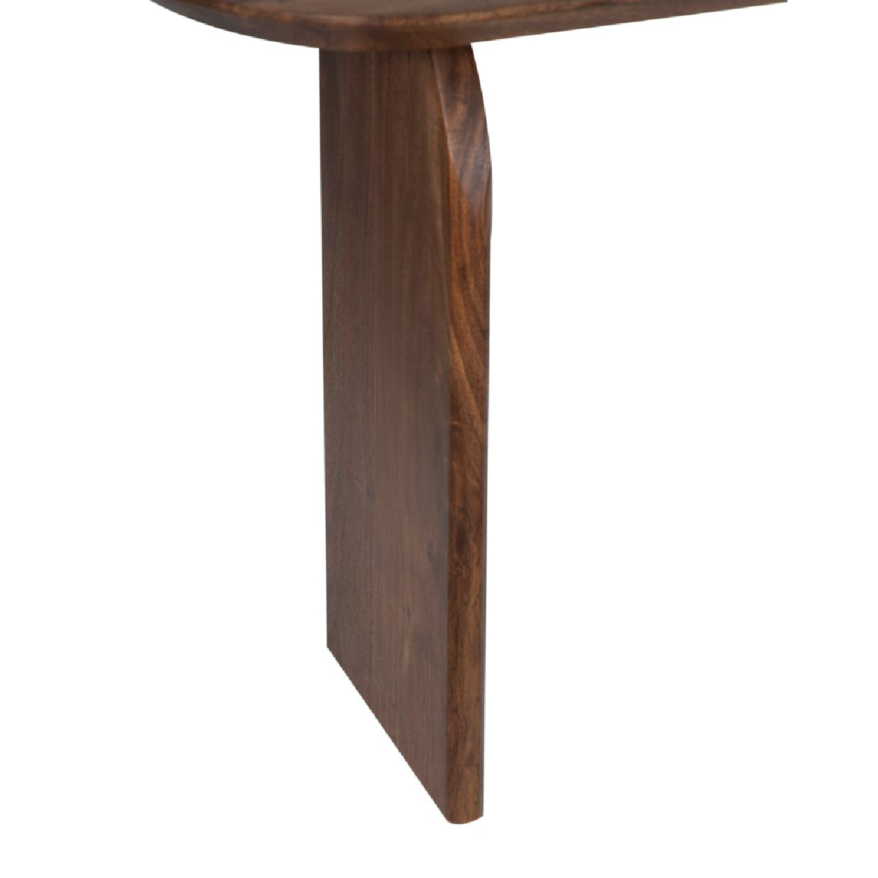Arch Acacia Wood Oval Console Table