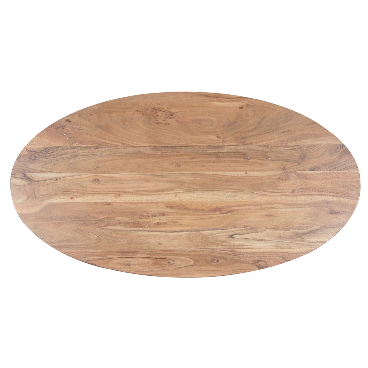 Aria Acacia Wood Oval Coffee Table