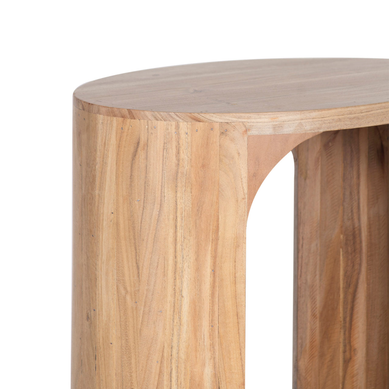 Aria Acacia Wood Oval Side Table - Natural